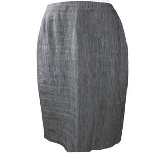 LINDA ALLARD ELLEN TRACY Linen Straight Pencil Skirt Lightweight Workwear 8 EUC